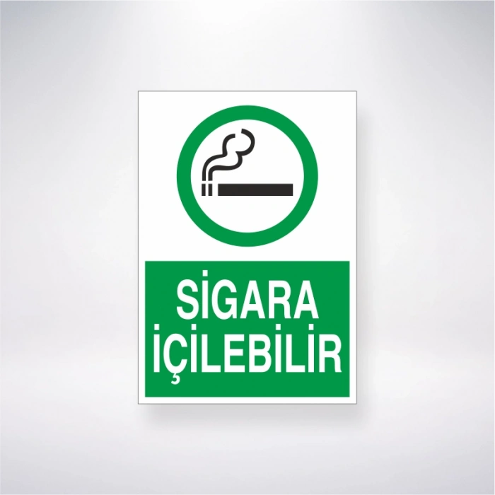 Sigara İçilebilir Sticker 20X28 Cm