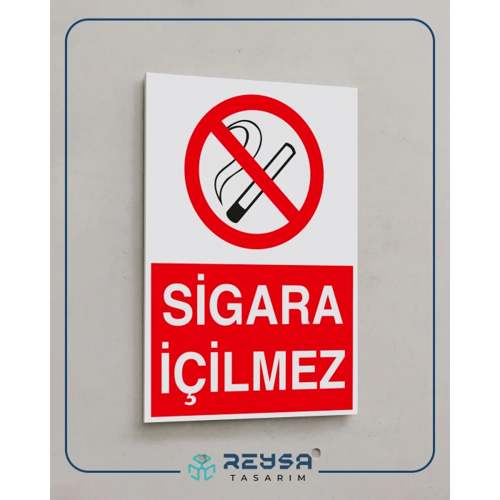 Sigara İçilmez Sticker 20X28 Cm