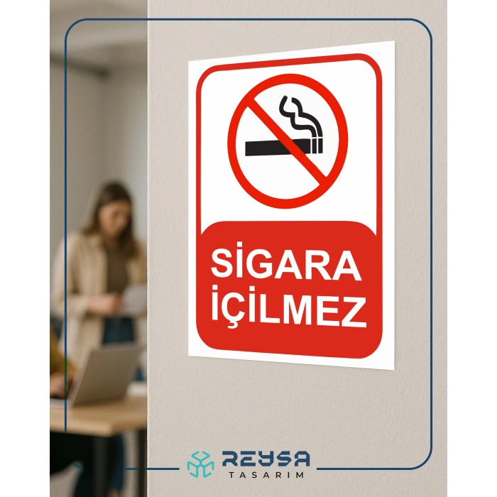 Sigara İçilmez Sticker 20X28 Cm
