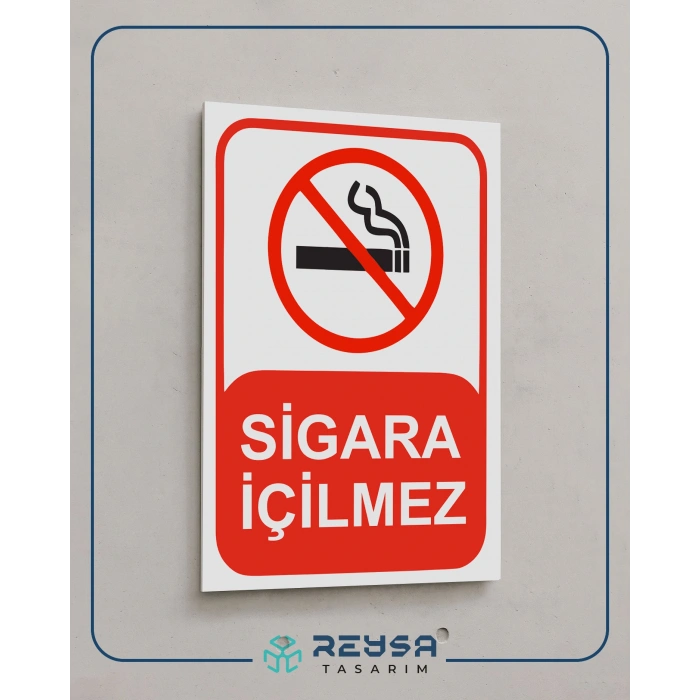 Sigara İçilmez Sticker 20X28 Cm