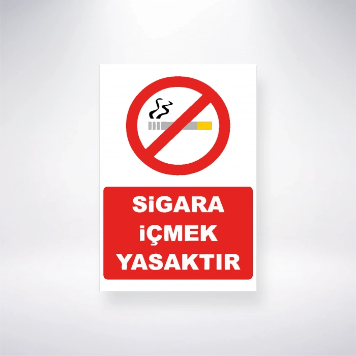 Sigara İçmek Yasaktır Sticker 20X28 Cm