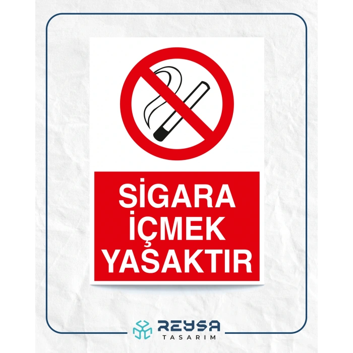 Sigara İçmek Yasaktır Sticker 20X28 Cm