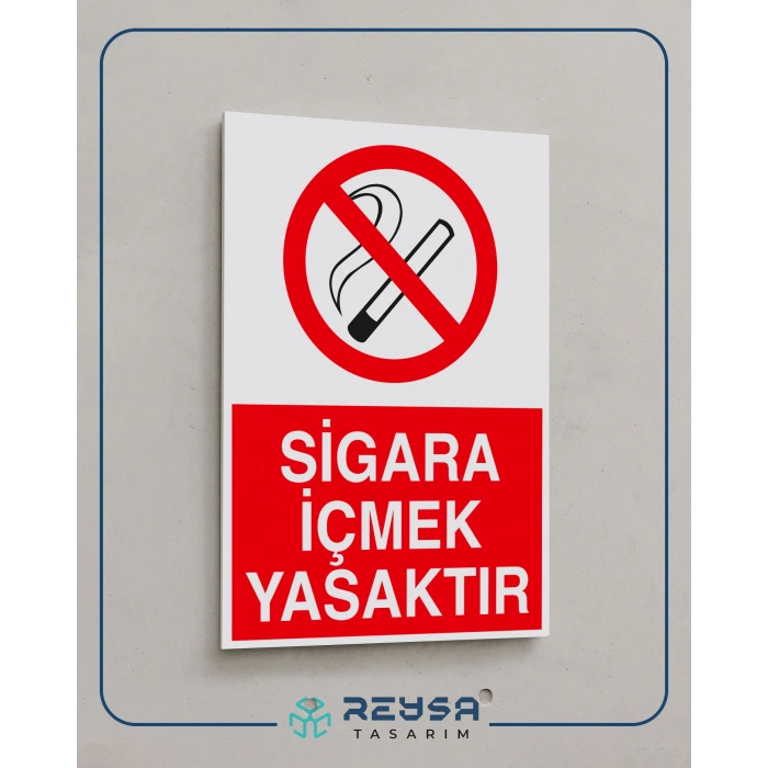 Sigara İçmek Yasaktır Sticker 20X28 Cm
