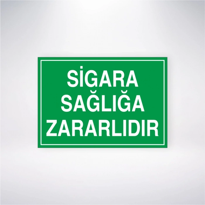 Sigara Sağlığa Zararlıdır Sticker 20X28 Cm