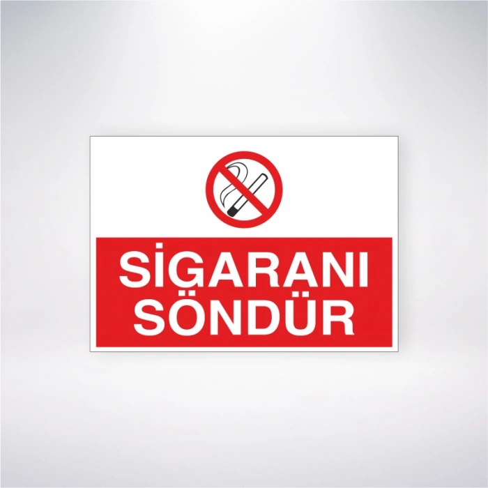 Sigranı Söndür Sticker 20X28 Cm