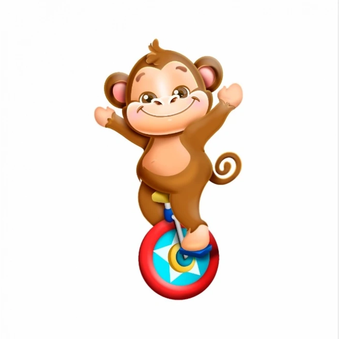 Sirk Maymunu Duvar Sticker