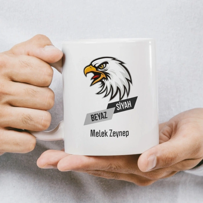 Siyah ve Beyaz Kupa Baskı