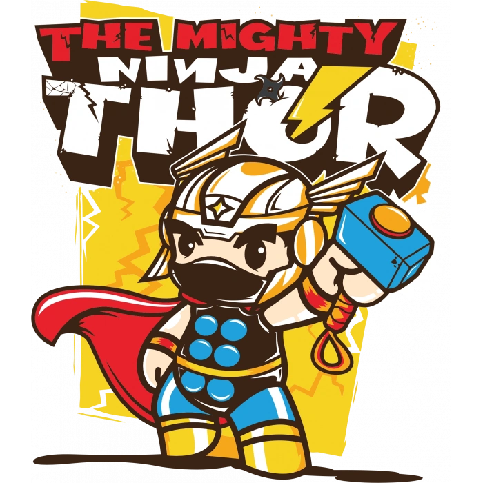 Thor Sticker 10x10 cmRenkli Sticker