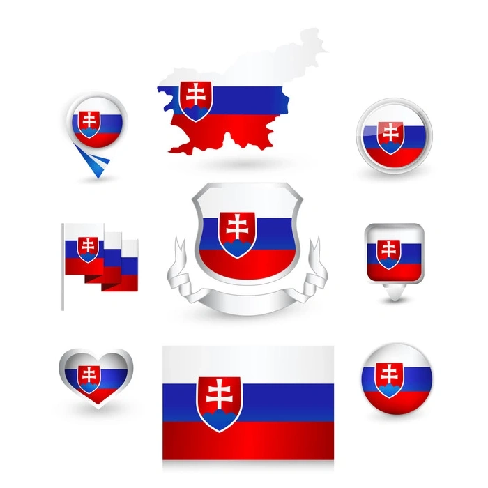 Slovak Cumhuriyeti Sticker Set