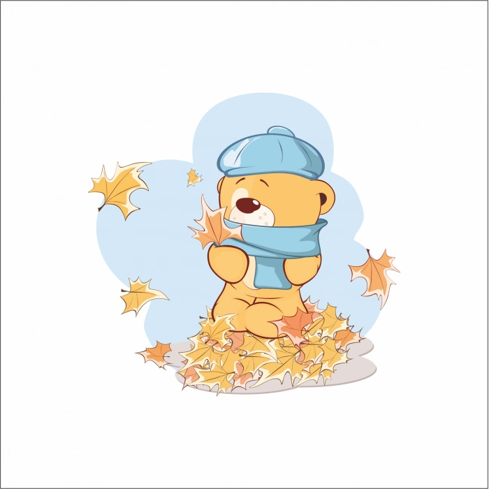 Sonbahar Ayı Sticker