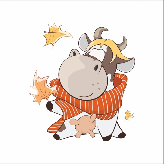 SonBahar İnek Sticker