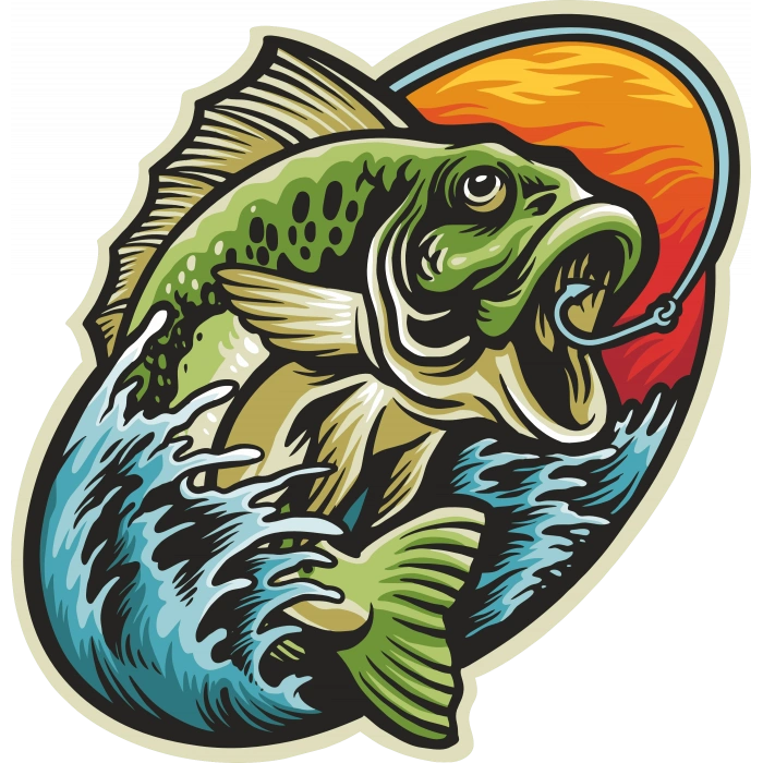 alabalık sticker 10x10 cmRenkli Sticker