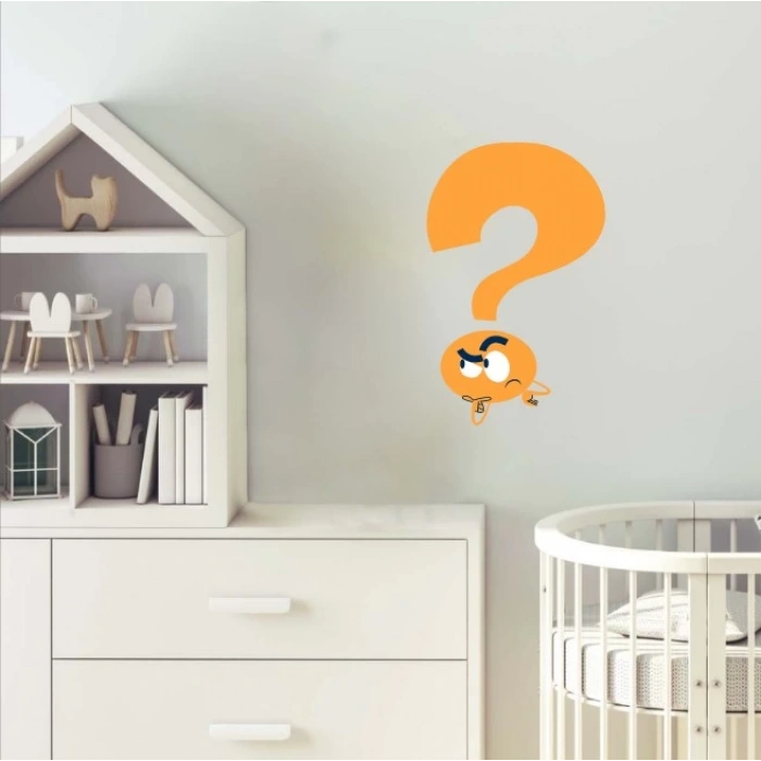 Soru İşareti Duvar Stickerı