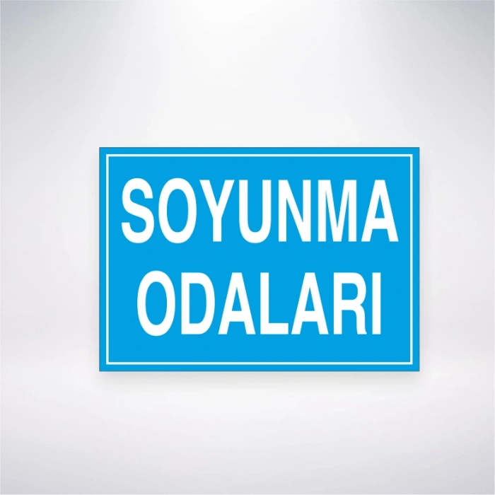 Soyunma Odaları Sticker 20X28 Cm