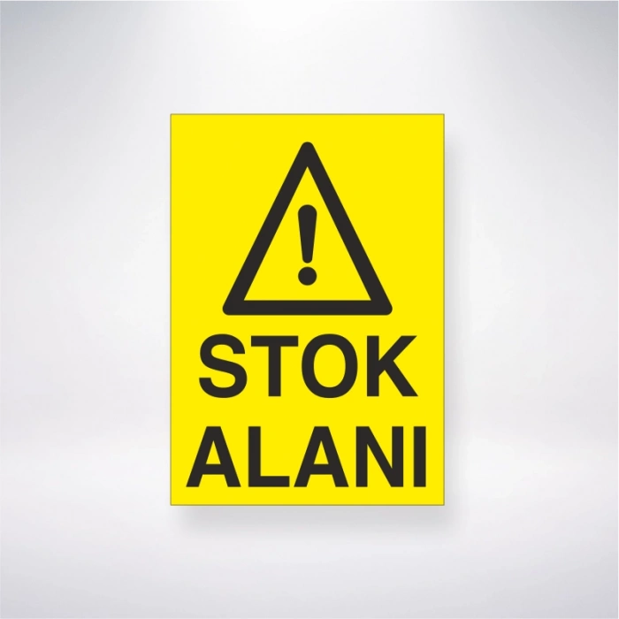 Stok Alanı Sticker 20X28 Cm