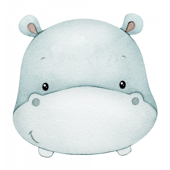 Su Aygırı Kafası Duvar Stickerı