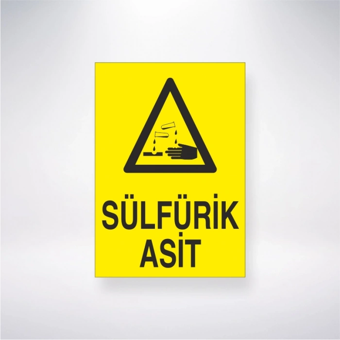 Sülfirik Asit Sticker 20X28 Cm