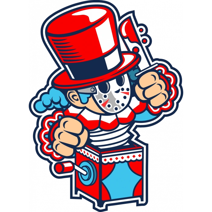 Süpriz Oyuncak Sticker 10x10 cmRenkli Sticker