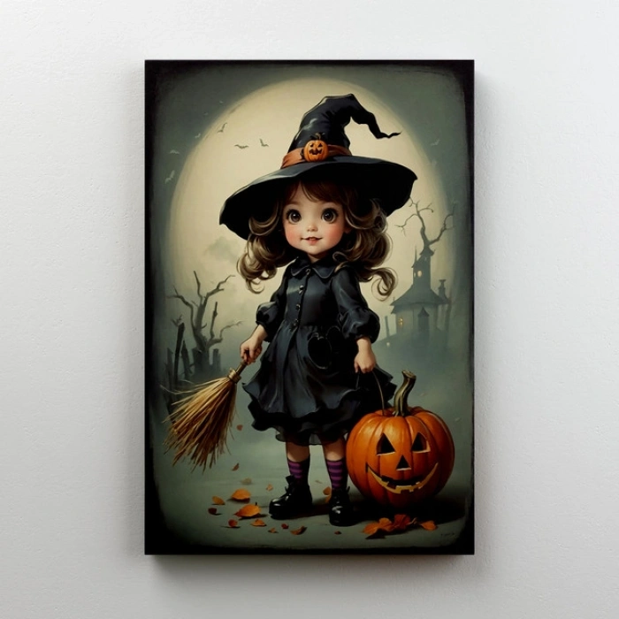 Süpürgeli Minik Cadı
