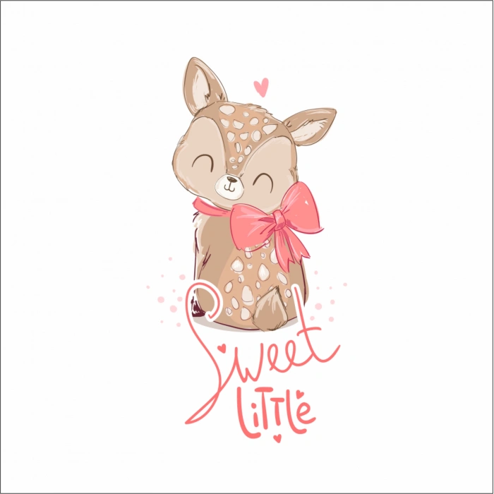 Sweet Little Sevimli Geyik Sticker