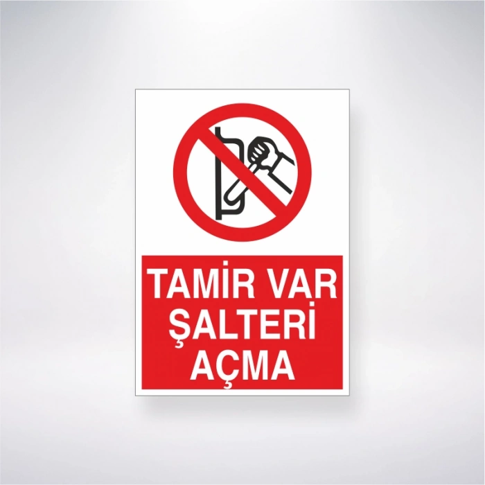 Tamir Var Şalteri Açma Sticker 20X28 Cm