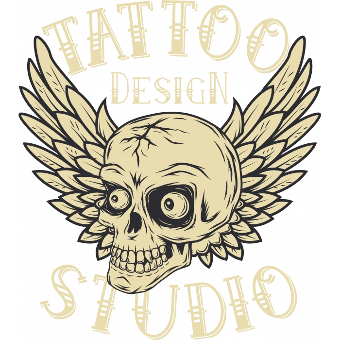 Tatto Studio Sticker 10x10 cmRenkli Sticker