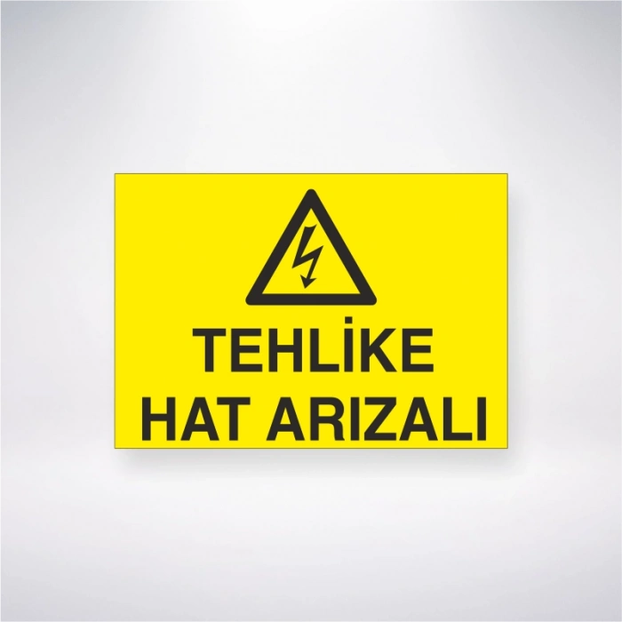 Tehike Hat Arızalı Sticker 20X28 Cm
