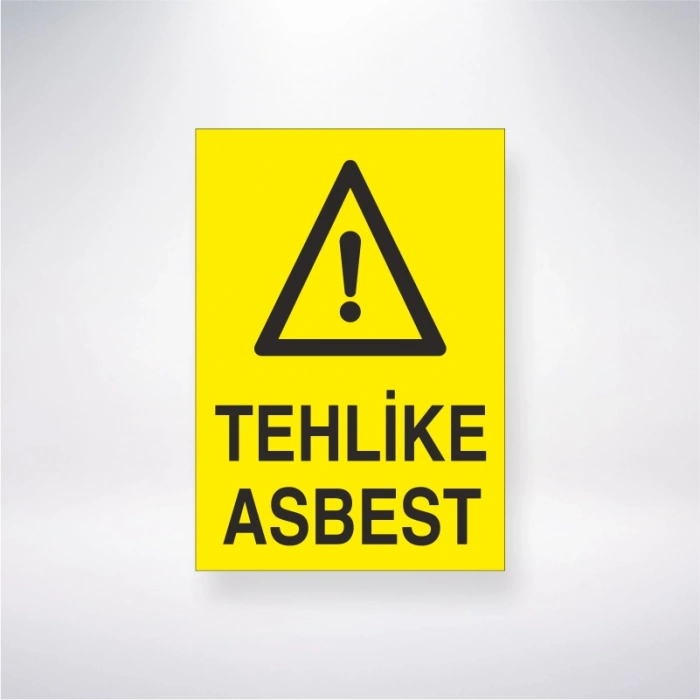 Tehlike Asbest Sticker 20X28 Cm