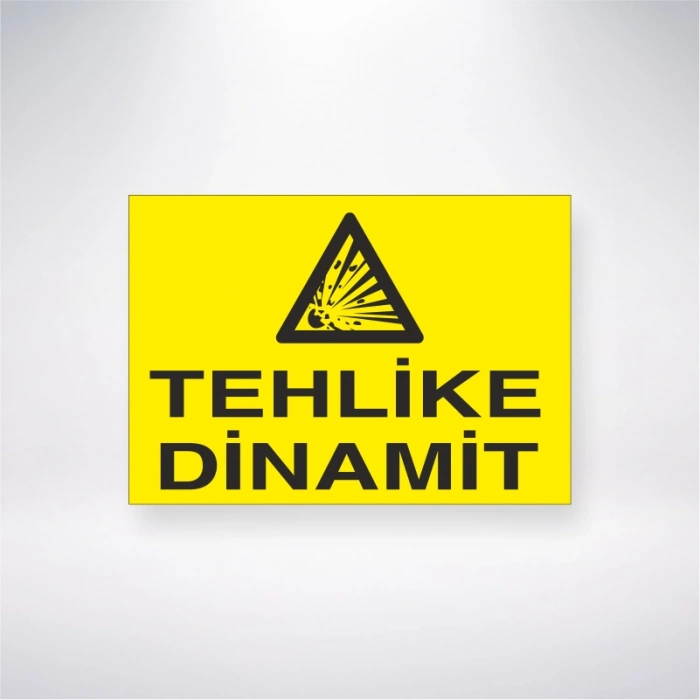 Tehlike Dinamit Sticker 20X28 Cm