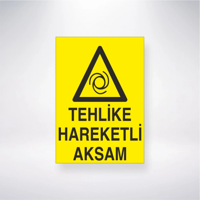 Tehlike Hareketli Aksam Sticker 20X28 Cm