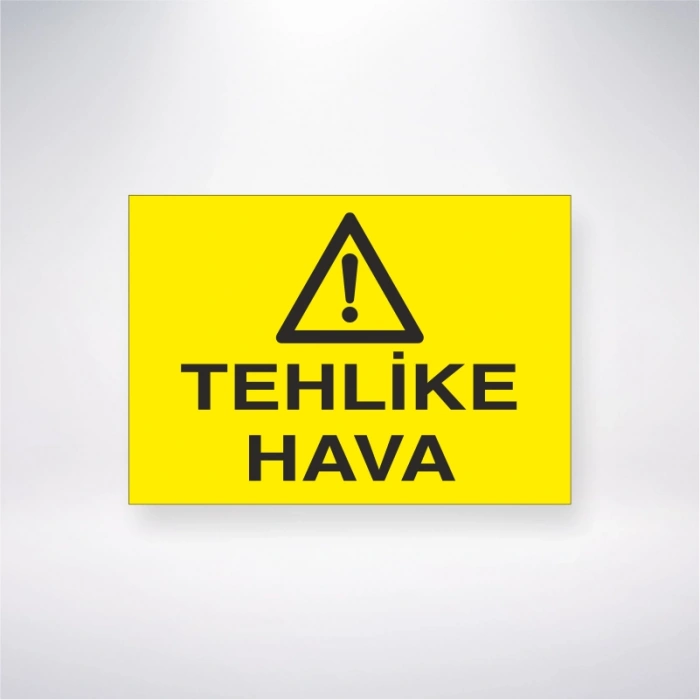 Tehlike Hava Sticker 20X28 Cm