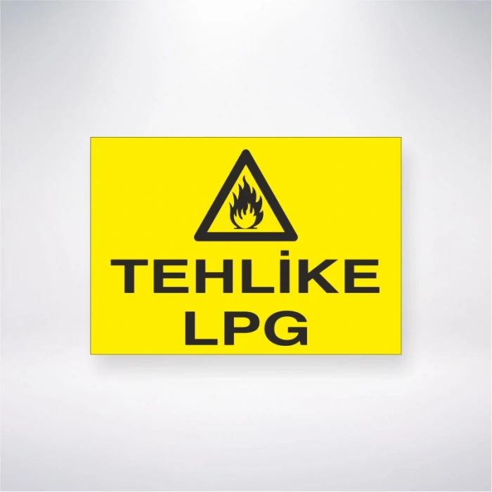 Tehlike Lpg Sticker 20X28 Cm
