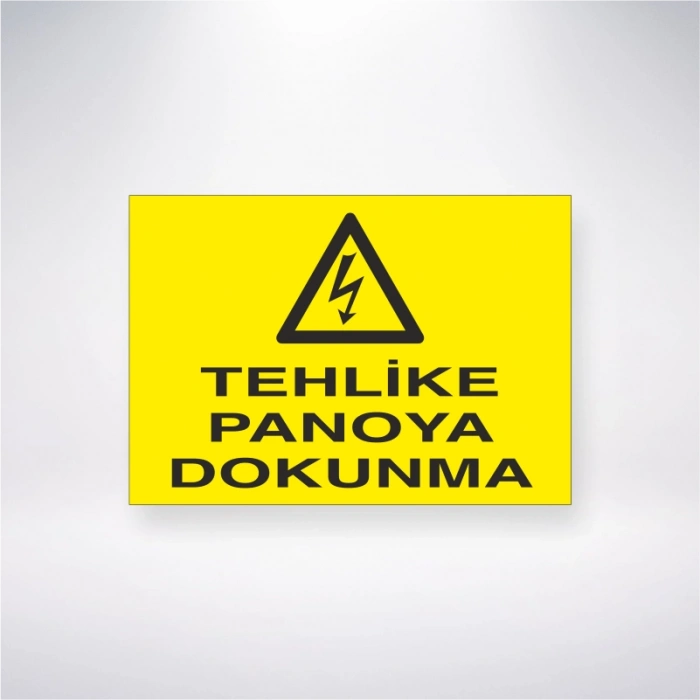 Tehlike Panoya Dokunma Sticker 20X28 Cm