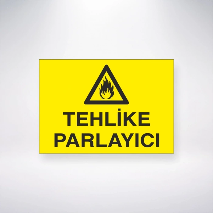 Tehlike Parlayıcı Sticker 20X28 Cm