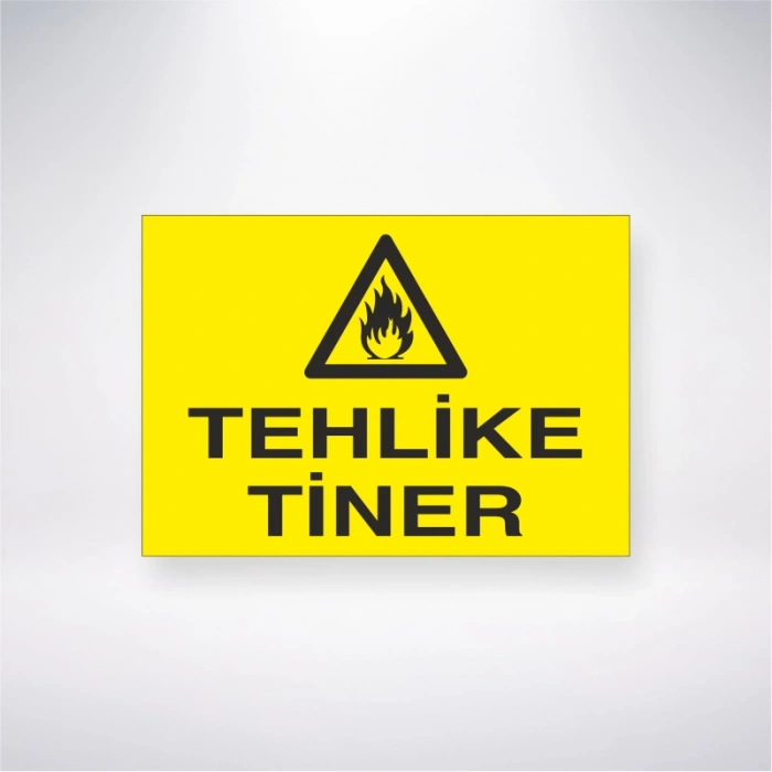 Tehlike Tiner Sticker 20X28 Cm