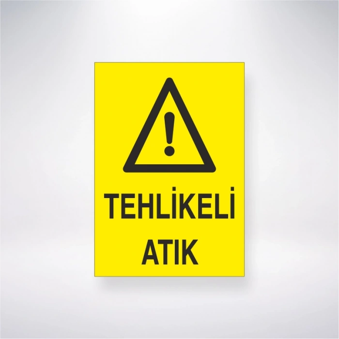 Tehlikeli Atık Sticker 20X28 Cm