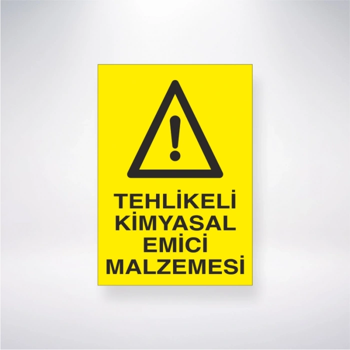 Tehlikeli Kimyasal Emici Malzemeler Sticker 20X28 Cm