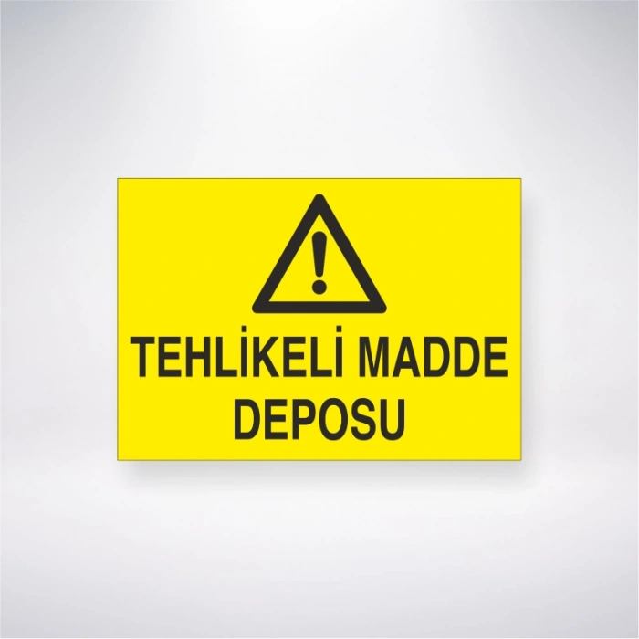 Tehlikeli Madde Deposu Sticker 20X28 Cm