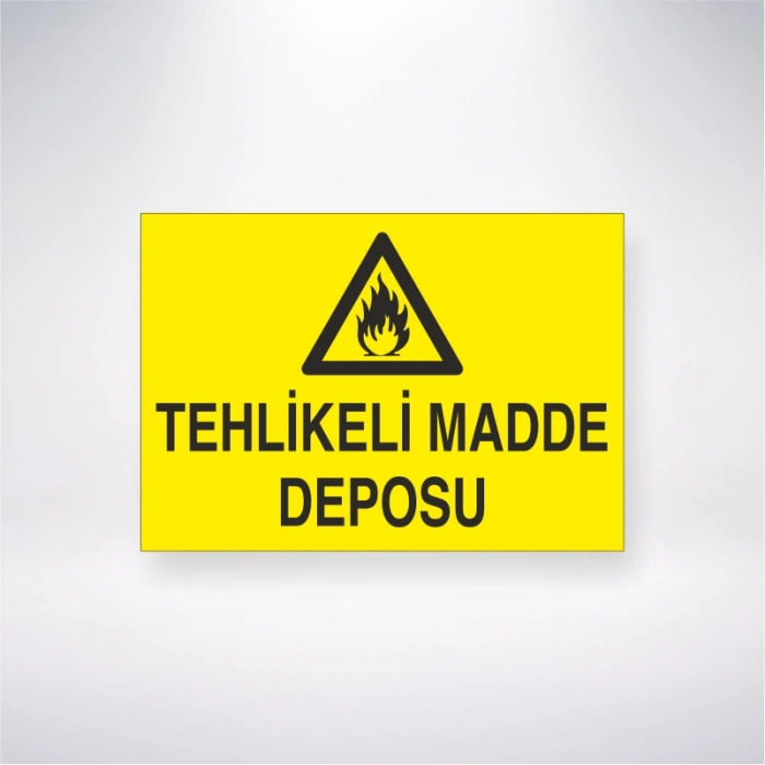 Tehlikeli Madde Deposu Sticker 20X28 Cm