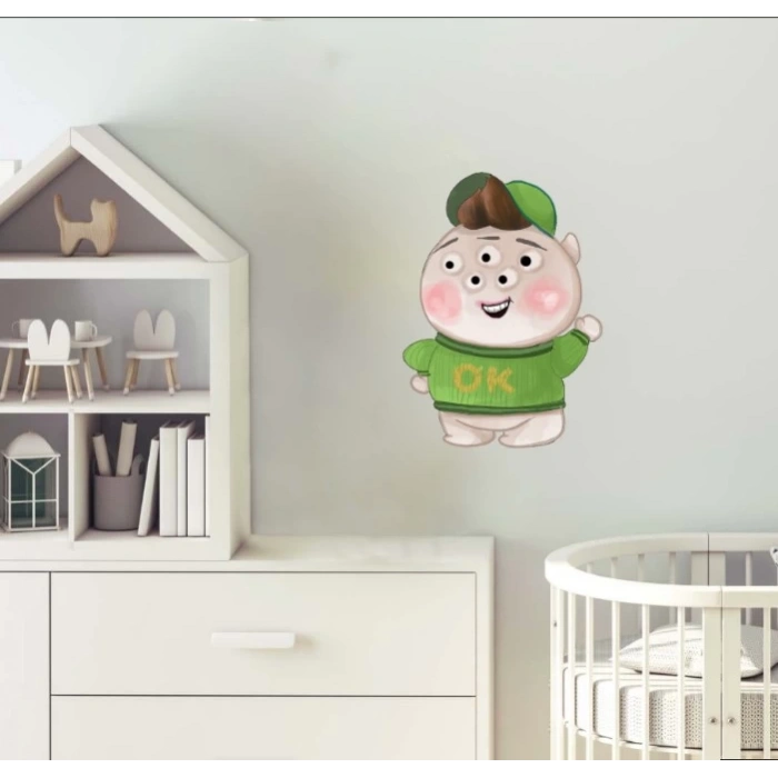 Tek Gözlü Kahraman Mike Duvar Dekoru