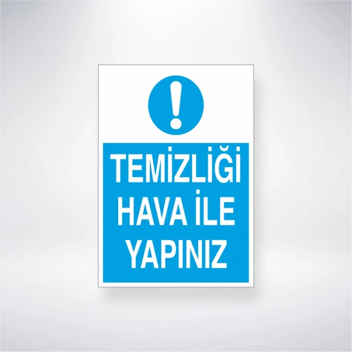 Temizliği Hava İle Yapınzı Sticker 20X28 Cm