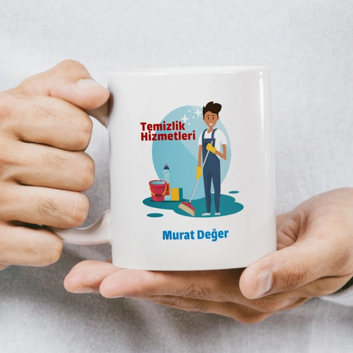 Temizlik Hizmetleri İsme Özel Kupa