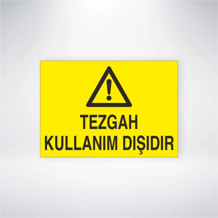 Tezgah Kullanım Dışıdır Sticker 20X28 Cm