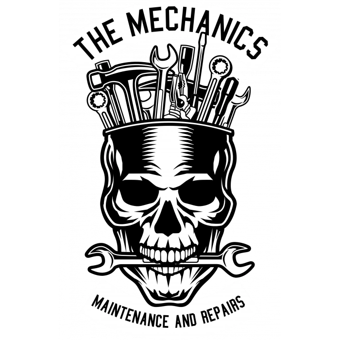 The Mechanics Sticker 10x10 cmRenkli Sticker