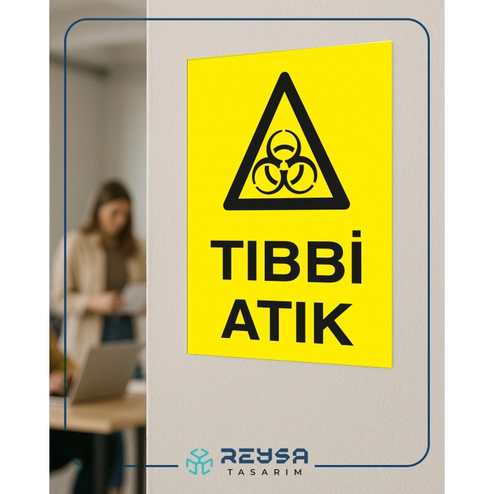 Tıbbi Atık Sticker 20X28 Cm