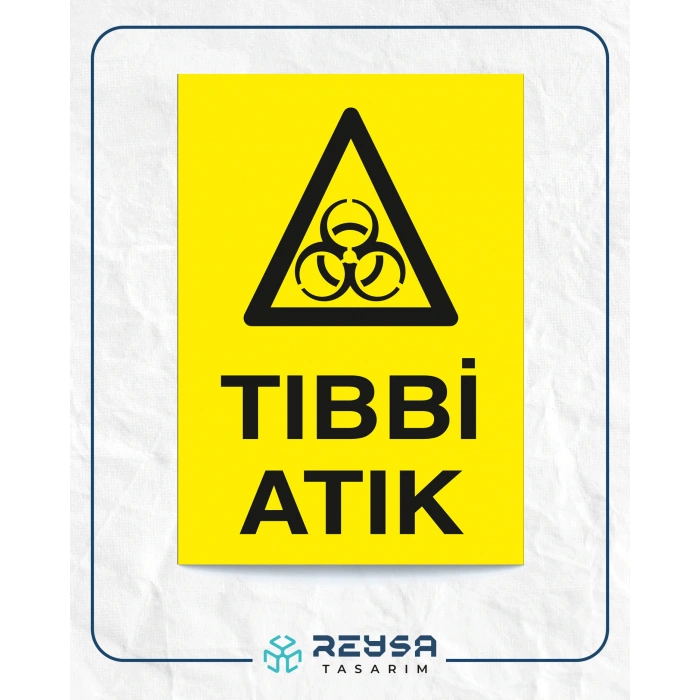 Tıbbi Atık Sticker 20X28 Cm