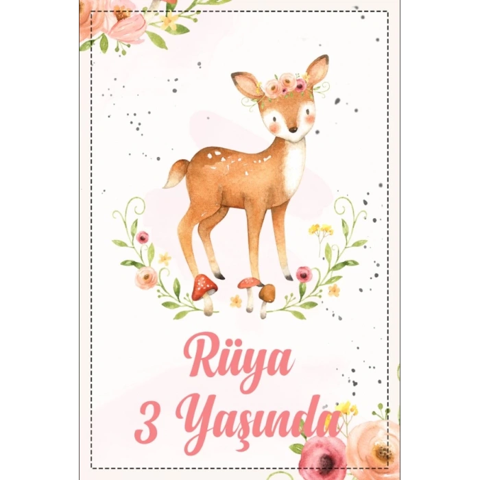 Ceylan Temalı Doğum Günü Afişi -1 100X150 cm