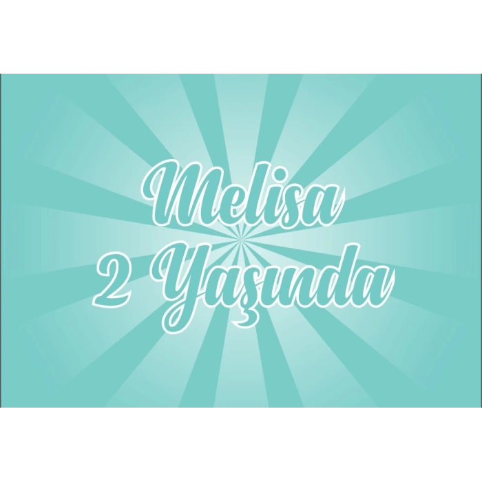 Turkuaz Doğum Günü Afişi 35X50 cm