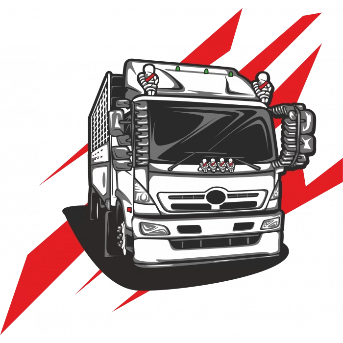 Tır Sticker 10x10 cmRenkli Sticker