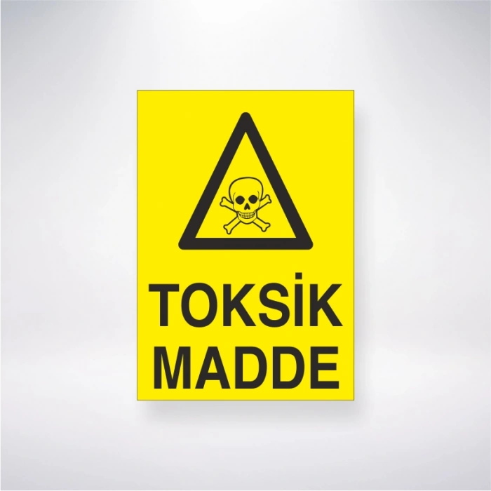 Toksik Madde Sticker 20X28 Cm